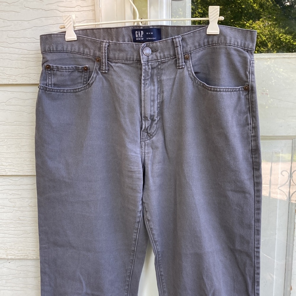 Gap Denim Gray Straight Jeans